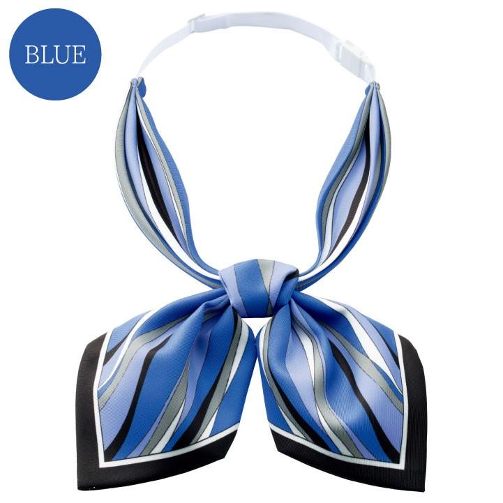 スカーフリボン 柄 アジャスター付き ボンマックス 事務服 制服 ユニフォーム フォーマル 華やか おしゃれ オフィス スカーフ BONMAX bm-ba9141 | ボンマックス（ユニフォーム） | 05