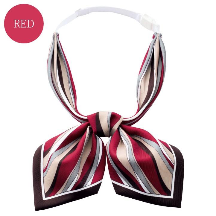 スカーフリボン 柄 アジャスター付き ボンマックス 事務服 制服 ユニフォーム フォーマル 華やか おしゃれ オフィス スカーフ BONMAX bm-ba9141 | ボンマックス（ユニフォーム） | 07