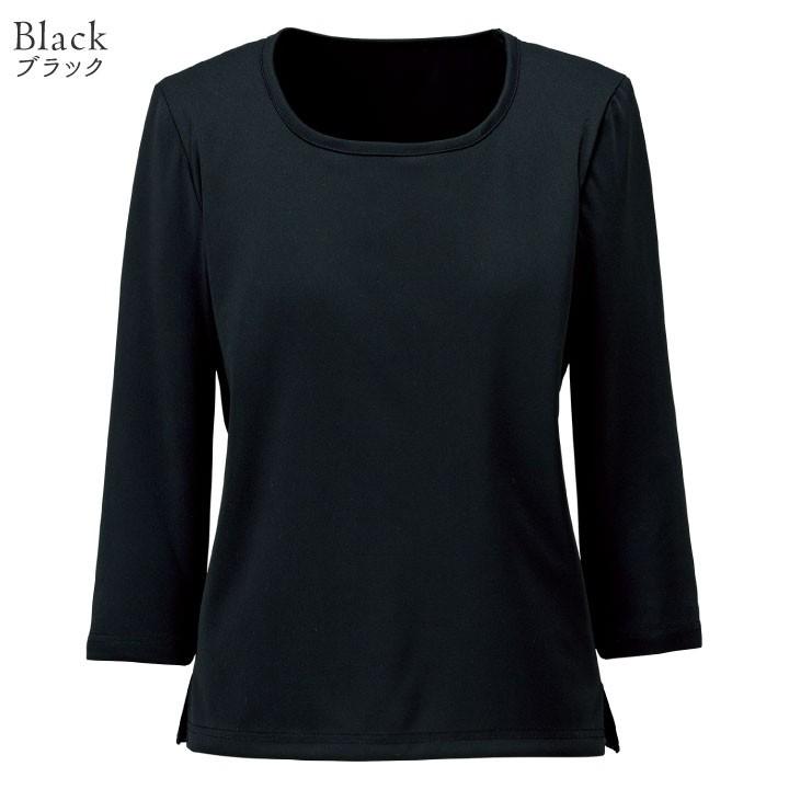 ニットシャツ 七分袖 ラウンドネック インナーシャツ 無地 ボンマックス 事務服 制服 ユニフォーム おしゃれ オフィス 七分袖シャツ BONMAX bm-bck7103 | ボンマックス（ユニフォーム） | 06