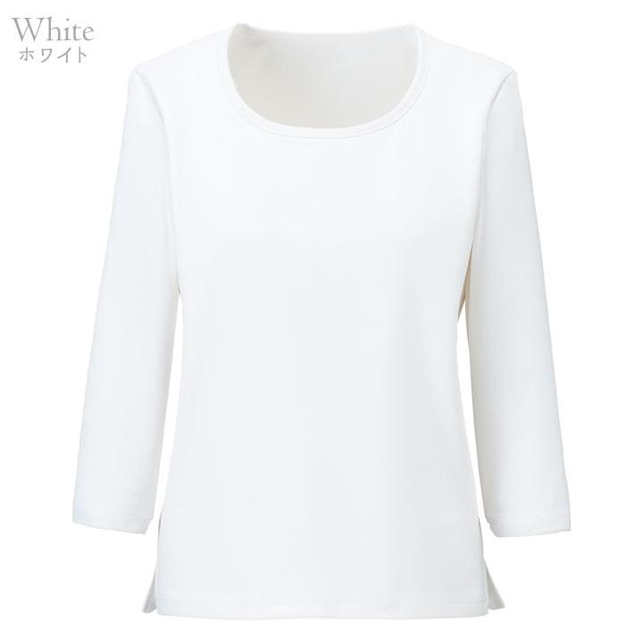 ニットシャツ 七分袖 ラウンドネック インナーシャツ 無地 ボンマックス 事務服 制服 ユニフォーム おしゃれ オフィス 七分袖シャツ BONMAX bm-bck7103 | ボンマックス（ユニフォーム） | 07