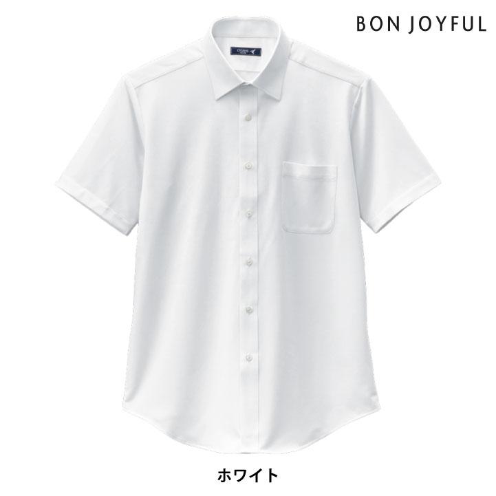 ボンユニ ワイシャツ メンズ 半袖 白シャツ レギュラーカラー カッターシャツ ノーアイロン ニット 仕事 男性用 制服 ユニフォーム 大きいサイズ bo-23116 | ブランド登録なし | 05