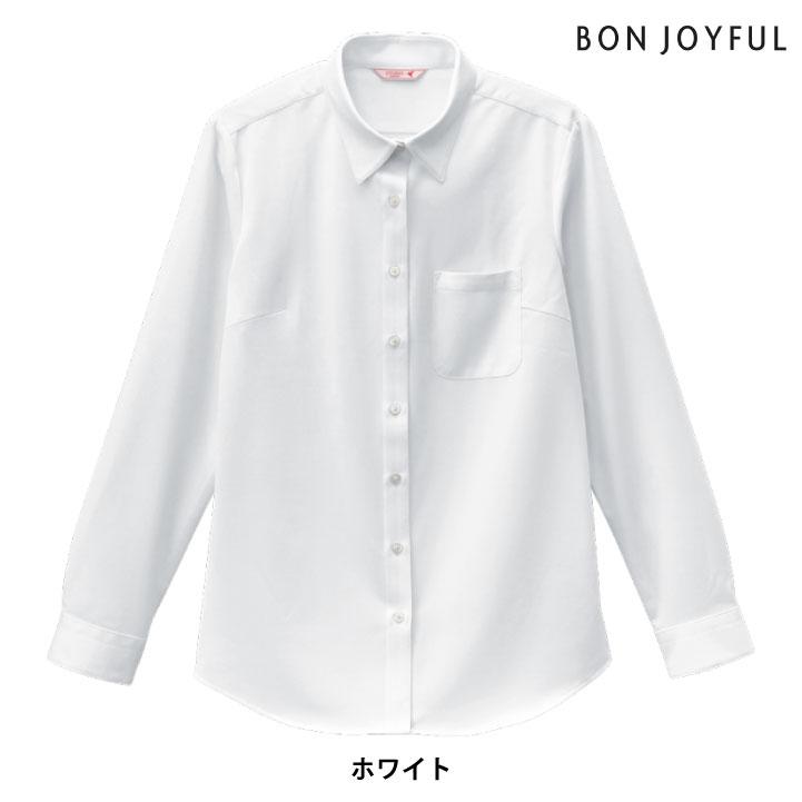 ボンユニ ワイシャツ レディース 長袖 ブラウス 白シャツ レギュラーカラー カッターシャツ ノーアイロン ニット 制服 ユニフォーム 大きいサイズ bo-24243 | ブランド登録なし | 05