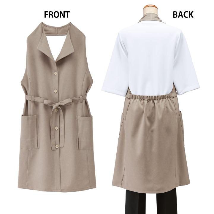 ボンユニ エプロンドレス ロング 膝丈 チュニック ワンピース おしゃれ かわいい 飲食店 接客 カフェ ベーカリー 花屋 レディース 制服 ユニフォーム bo-27208 |  | 04