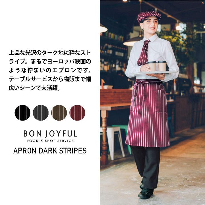 ボンユニ エプロン 前掛け ストライプ おしゃれ ソムリエエプロン 飲食店 接客 カフェ レストラン ベーカリー 花屋 制服 ユニフォーム (ネコポス) bo-27334 |  | 01