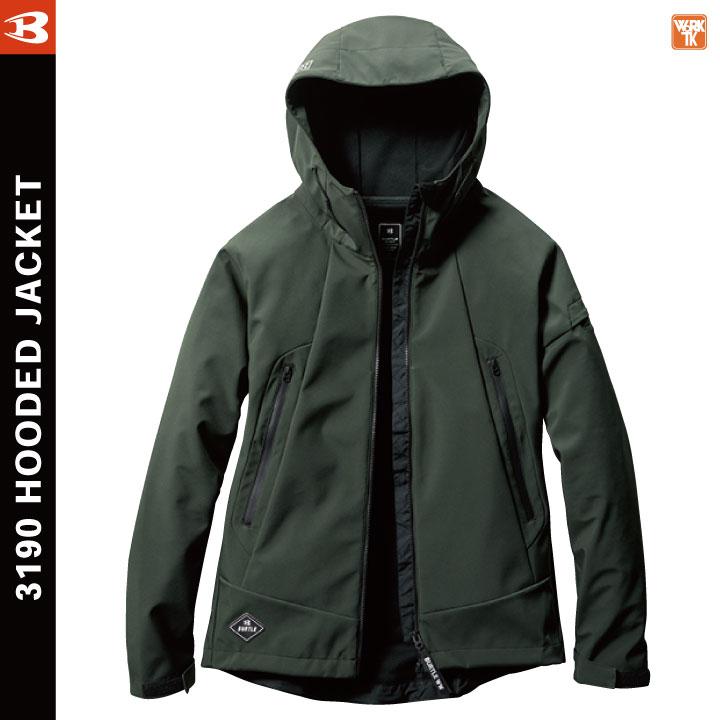 BURTLE バートル ストレッチ パーカー ブルゾン ジャケット 秋冬 BURTLE バートル ストレッチ パーカー ブルゾン ジャケット 秋冬