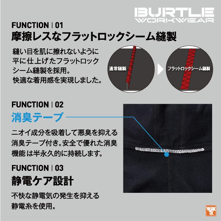 (2025年新色)バートル ストレッチ バラクラバ 秋冬 裏起毛 仕事服 作業着 おしゃれ かっこいい BURTLE (ネコポス) (即日出荷) bt-4068 | BURTLE | 04