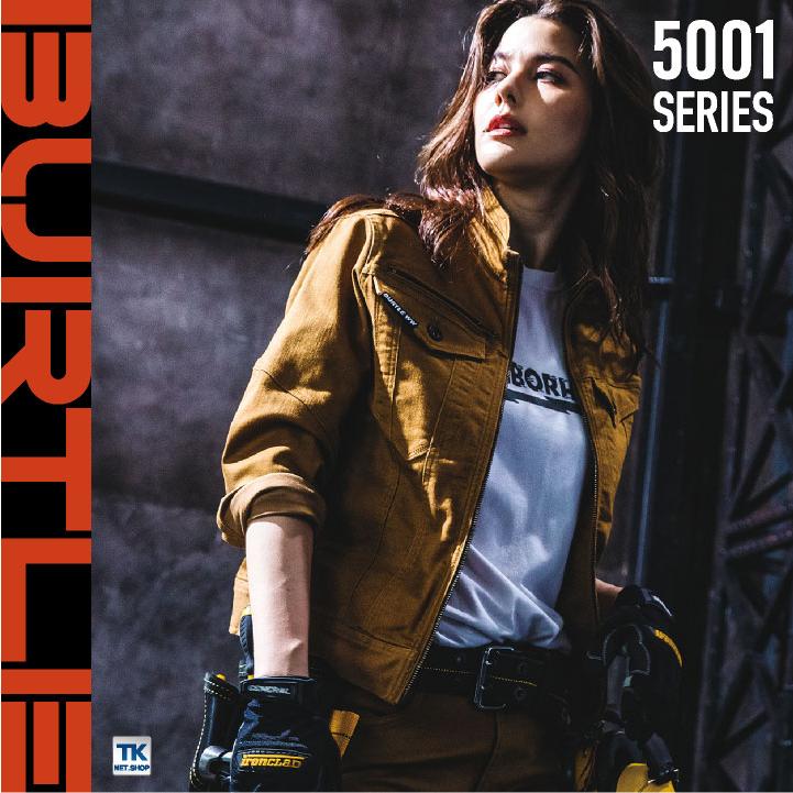 (2025年新色)バートル 長袖 ジャケット ストレッチ コーデュラデニム 男女兼用 作業服 ブルゾン BURTLE カジュアル ワークウェア bt-5001 | BURTLE | 10