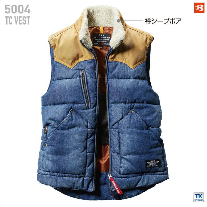 バートル サーモクラフト 防寒ベスト 防寒着 ヒートベスト 電熱パット対応 秋冬 コーデュラ 綿100% ワークウェア アウトドア メンズ レディース BURTLE bt-5004 | BURTLE | 09