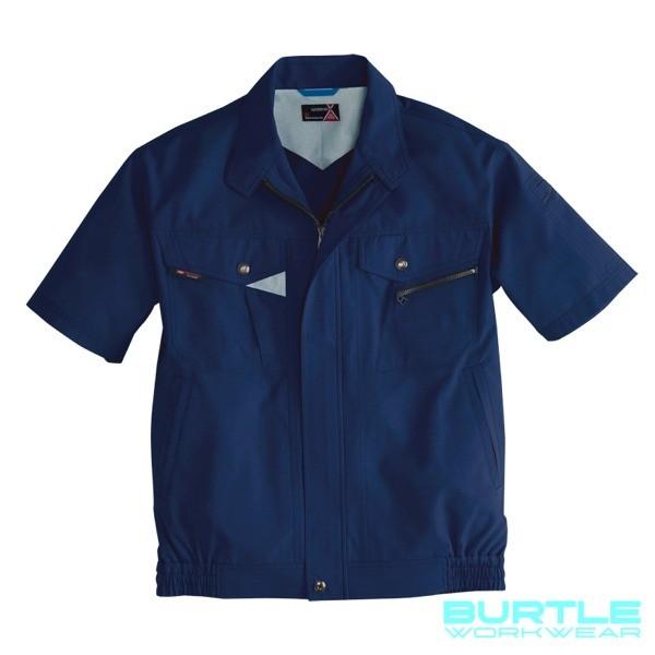 バートル 半袖ブルゾン 春夏 作業服 作業着 ジャケット 作業ジャンパー BURTLE 半袖 おしゃれ メンズ レディース bt-7062 | BURTLE | 01