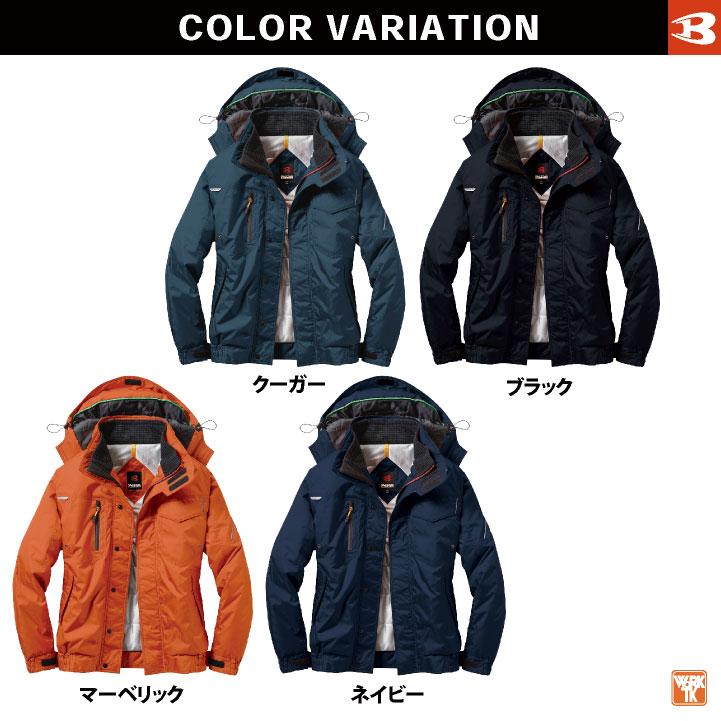 バートル 防寒着 秋冬 長袖 防寒ブルゾン ポリエステル100％ 防寒服 ジャンパー 作業服 作業着 おしゃれ bt-7210 | BURTLE | 05