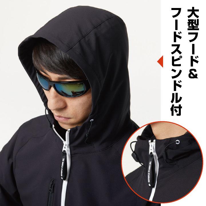バートル フーディージャケット パーカー 秋冬 メンズ レディース 男女兼用 ストレッチ 軽量 制電 作業服 作業着 営業 配送業 倉庫 軽作業 BURTLE bt-9505 | BURTLE | 05