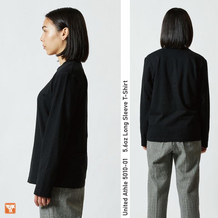 ユナイテッドアスレ 長袖 Tシャツ 5.6オンス 綿100％ カラバリ 無地Tシャツ カジュアル 男女兼用 メンズ レディース 加工用 プリント用 春夏 秋冬 cb-5010-01 | United Athle | 09