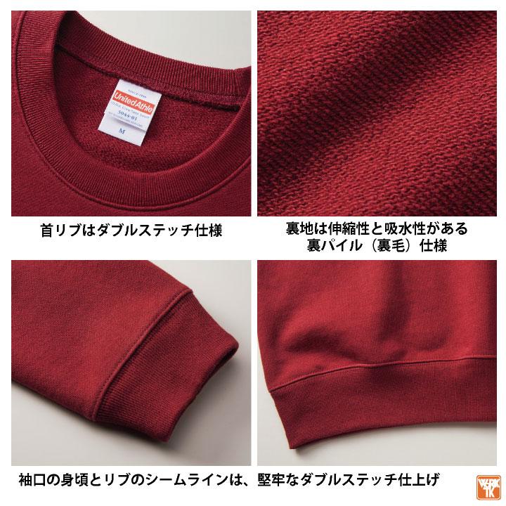 10.0オンス クルーネック スウェット 裏パイル ユナイテッドアスレ 吸水性 伸縮性 男女兼用 豊富なカラー展開 春夏 秋冬 長袖 cb-5044-01 | United Athle | 02