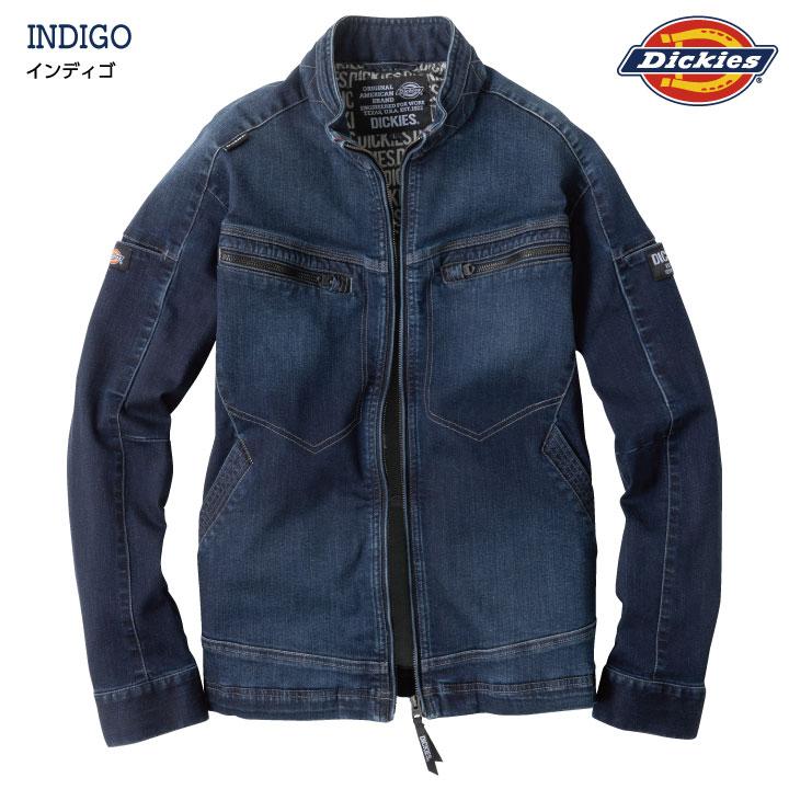 ディッキーズ ストレッチ デニム ジャケット 春夏 秋冬 ブルゾン メンズ レディース 仕事服 作業着 おしゃれ カジュアル Dickies コーコス 長袖 cc-d2900 | Dickies | 05