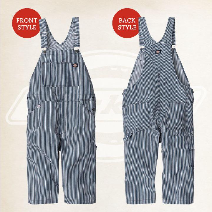 ディッキーズ オーバーオール サロペット Overalls ストレッチ ショート丈 ヒッコリー 接触冷感 春夏 ストライプ 作業着 DIY Dickies コーコス cc-d7103 |  | 08