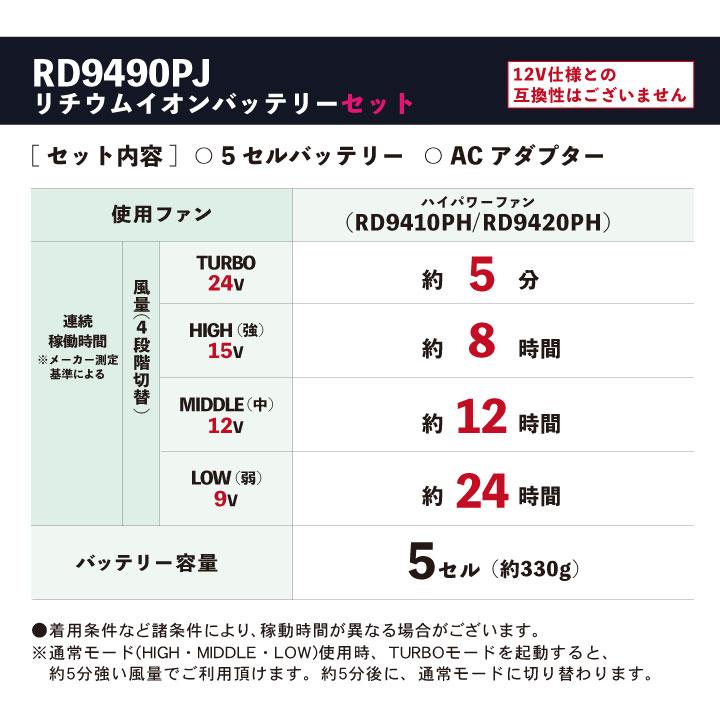 [2024年新作] 24Vバッテリー ディッキーズ 空調風神服 フルセット ベスト 空調ウェア 涼しい 作業着 コーコス [服＋ななめファン＋バッテリー] cc-d809-lx｜worktk｜05