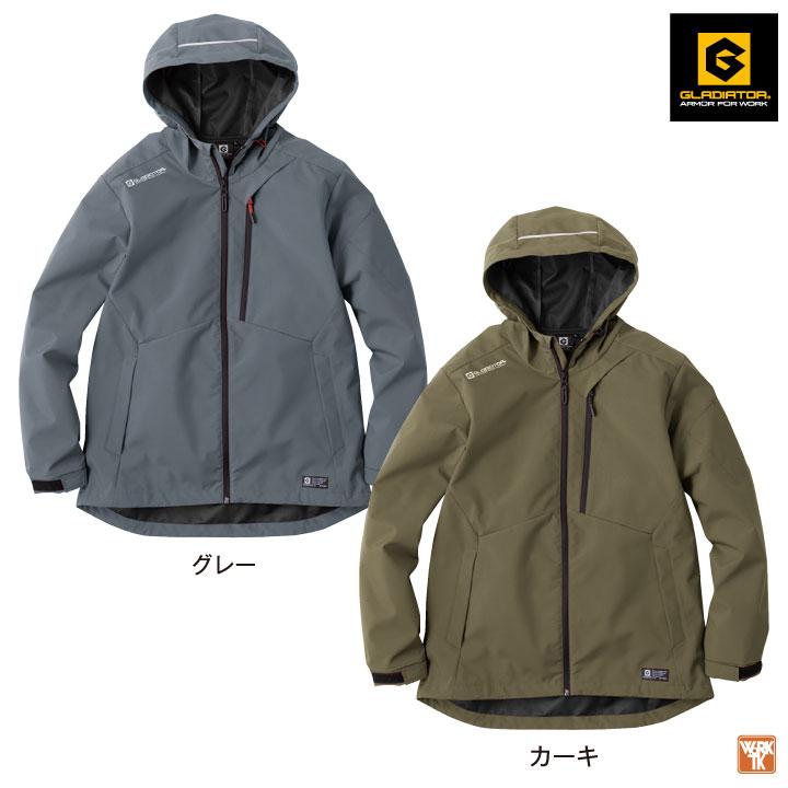 グラディエーター ウィンドウブレーカー ストレッチ パーカー ジャケット ブルゾン メンズ レディース スポーツ アウトドア 作業着 作業服 コーコス cc-g1046 |  | 06