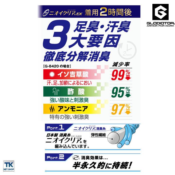 ニオイクリア ストロングクルー2P CO-COS コーコス 消臭 靴下 cc-g8430 |  | 02