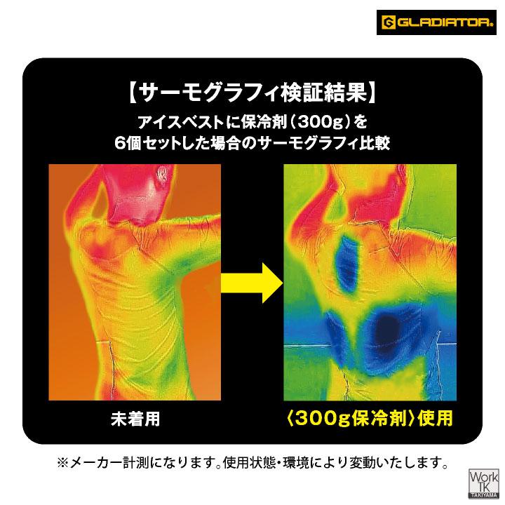 コーコス 氷零 保冷剤 300g アイスベスト用 日本製 長持ち 冷たい 涼しい 春夏 作業服 作業着 暑さ対策 熱中症対策 グラディエーター (即日出荷) cc-gi47031 | COーCOS | 03