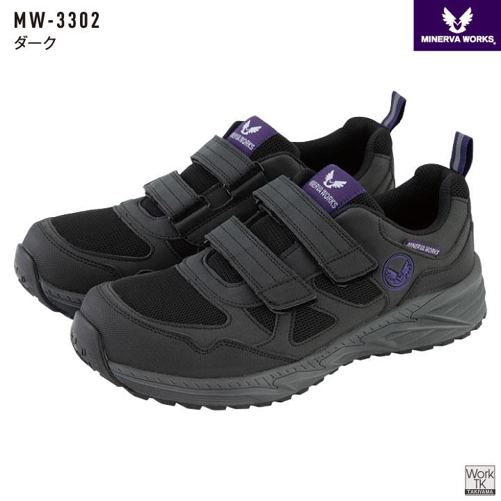 コーコス ミネルヴァワークス 安全靴 JSAA-A種合格品 耐滑 耐油 樹脂先芯 マジック式 作業靴 マジックテープ セーフティーシューズ スニーカー cc-mw3302 |  | 07