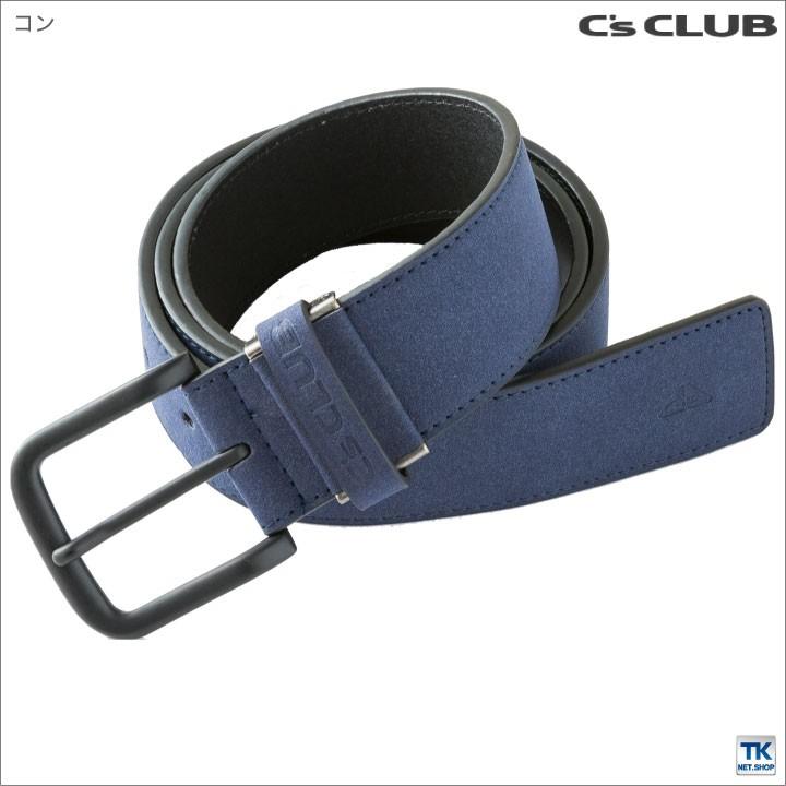 ベルト メンズ ベロア調ブラックバックルベルト C'CLUB chusan cs-0716 | ブランド登録なし | 01