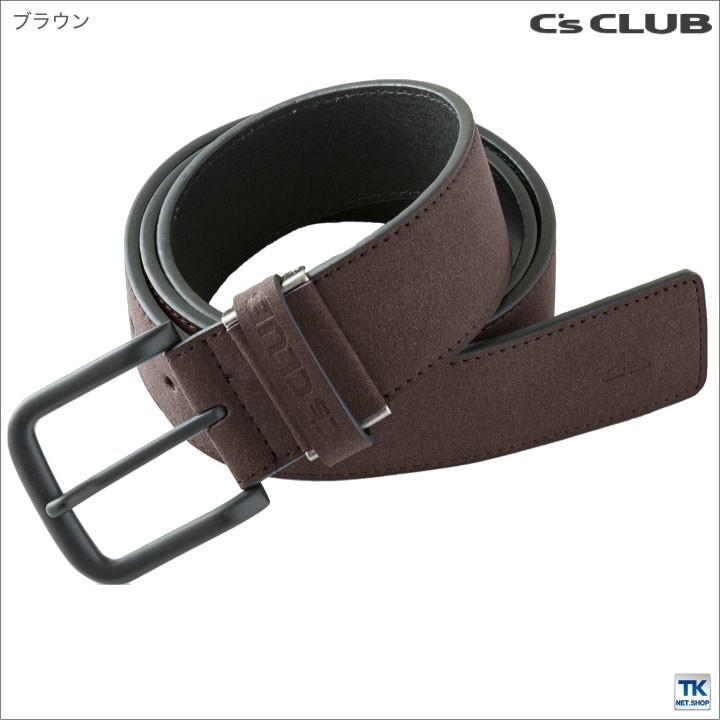 ベルト メンズ ベロア調ブラックバックルベルト C'CLUB chusan cs-0716 | ブランド登録なし | 02