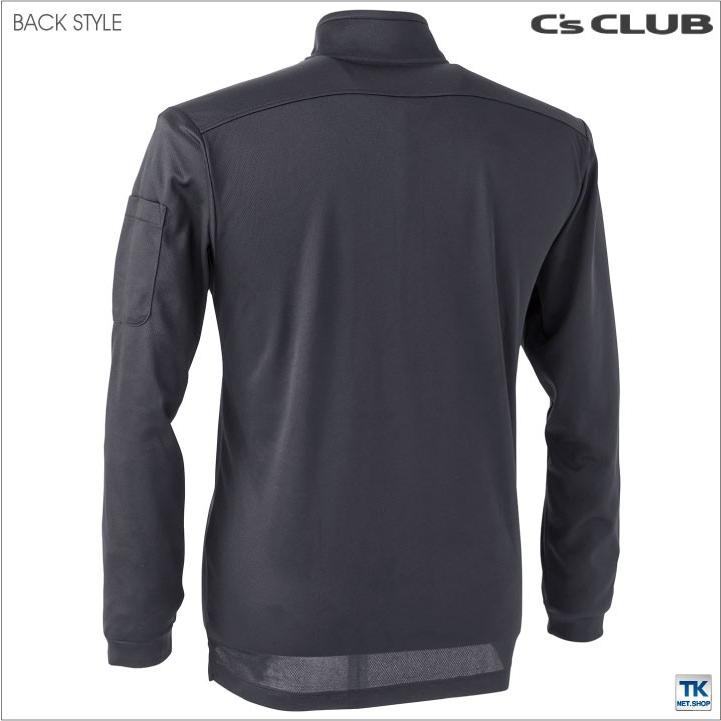 長袖ZIPポロシャツ 作業服 作業着 作業シャツ 吸汗速乾 chusan 長袖 ポロシャツ 春夏 秋冬 cs-1120 | CUC | 03