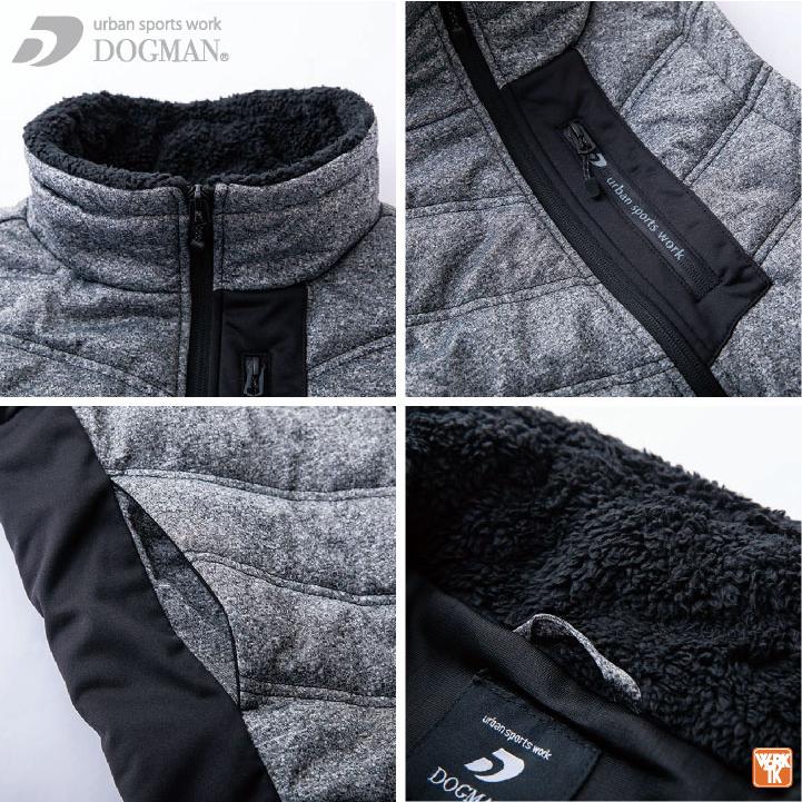 防寒 ベスト 中綿 軽量 暖かい ハイネック ボアベスト 秋冬 防寒着 作業服 作業着 カジュアル かっこいい メンズ レディース 中国産業 CUC cs-811002 |  | 05