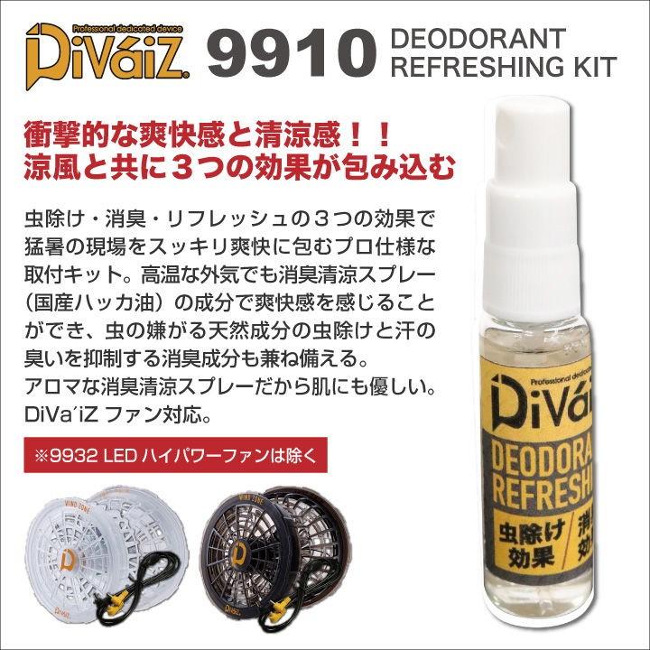消臭清涼キット Divaiz オプションパーツ 空調作業服 消臭 虫よけ リフレッシュ効果 パーツ chusan 空調作業服パーツ 春夏 cs-9910 | ブランド登録なし | 04
