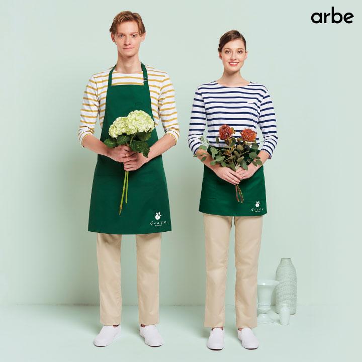 arbe アルベ バスクシャツ ボーダー柄 七分袖 カジュアルシャツ 綿100％ レストラン カフェ 飲食店 サービス CHITOSE チトセ 七分袖シャツ ct-as8253 | ブランド登録なし | 02