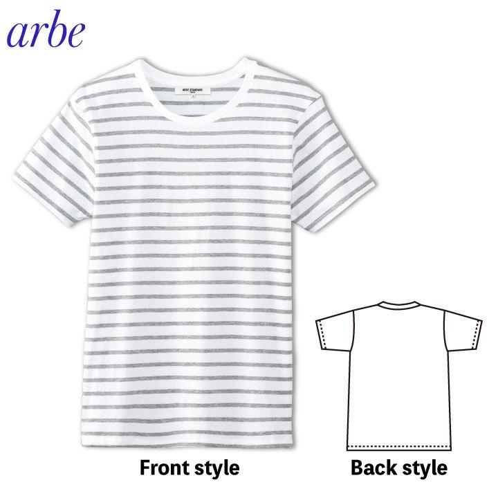 arbe アルベ ボーダーTシャツ 半袖 カジュアルシャツ 綿100％ レストラン カフェ 居酒屋 飲食店 サービス ユニセックス CHITOSE チトセ 半袖Tシャツ ct-as8546 | ブランド登録なし | 03