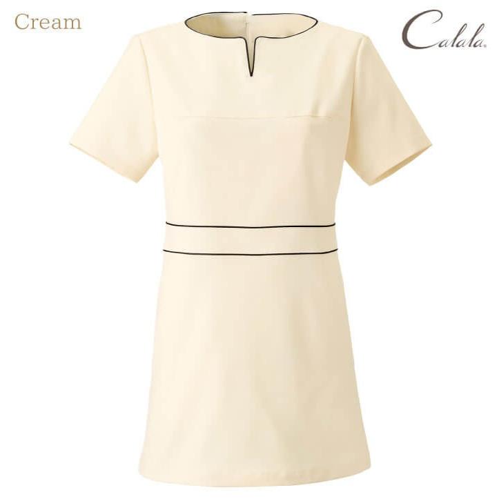 Calala キャララ CL-0185 チュニック 制服 ユニフォーム 医療 エステ 介護 事務 受付 チトセ 半袖 ct-cl0185 | ブランド登録なし | 06