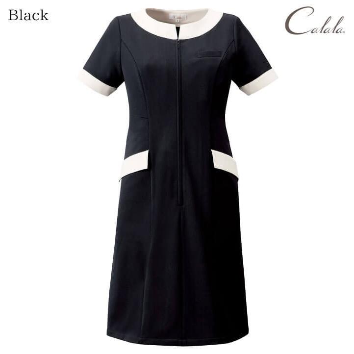 Calala キャララ CL-0240 ワンピース 制服 ユニフォーム 医療 エステ 介護 事務 受付 チトセ 半袖 ct-cl0240 | ブランド登録なし | 06