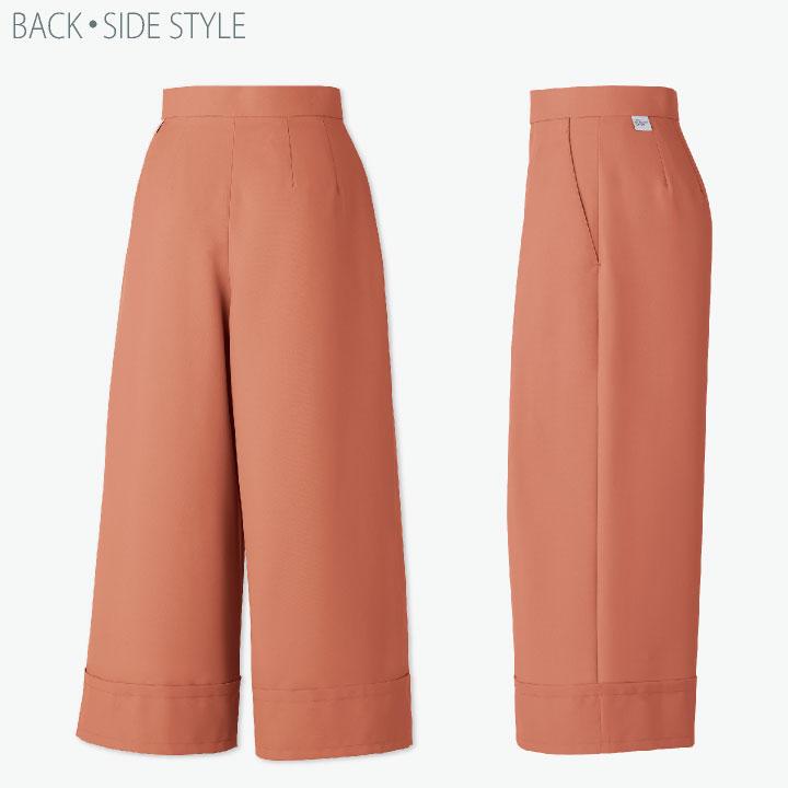 CHITOSE チトセ DOM パンツ レディース ワイドパンツ 高級感 クリニック サロン 病院 看護師 美容部員 エステユニフォーム ct-dom0005 | チトセ | 06