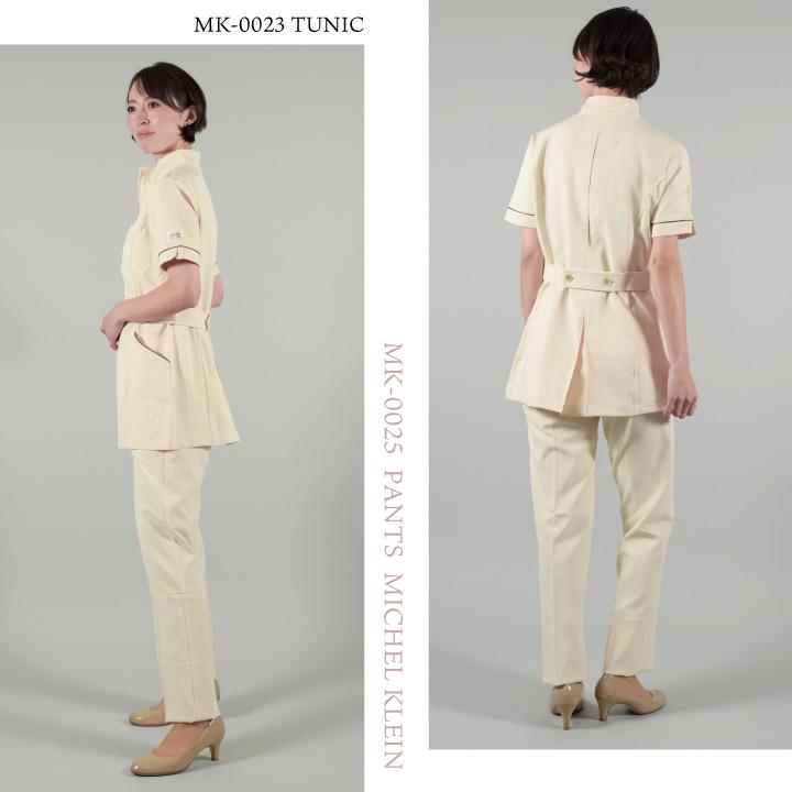 ミッシェルクラン MK-0025 パンツ 透け防止 制電 ストレッチ 工業洗濯対応 制服 医療 エステ 介護 事務 受付 チトセ 股下ハーフメイド (即日出荷) ct-mk0025 | チトセ | 10
