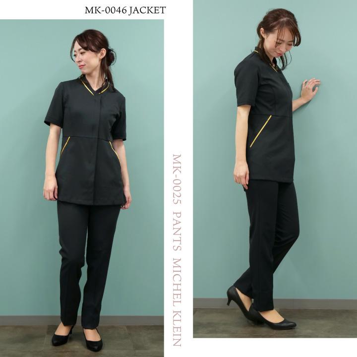 ミッシェルクラン MK-0025 パンツ 透け防止 制電 ストレッチ 工業洗濯対応 制服 医療 エステ 介護 事務 受付 チトセ 股下ハーフメイド (即日出荷) ct-mk0025 | チトセ | 12