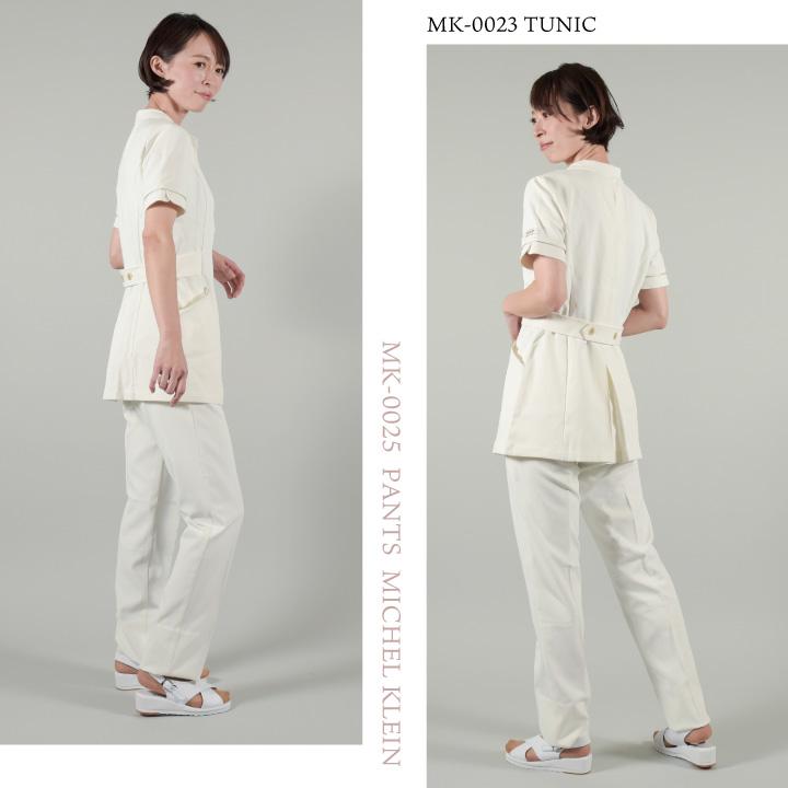 ミッシェルクラン MK-0025 パンツ 透け防止 制電 ストレッチ 工業洗濯対応 制服 医療 エステ 介護 事務 受付 チトセ 股下ハーフメイド (即日出荷) ct-mk0025 | チトセ | 09
