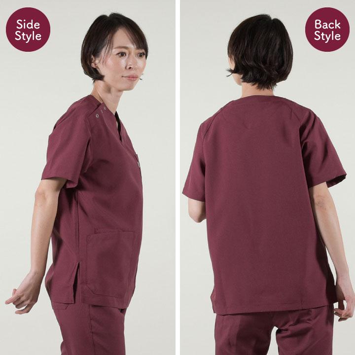 プ-さん　白衣*スクラブ＊ナース服 HS-8047 HS-8048 HS-8059 レディスサイドファスナースクラブ