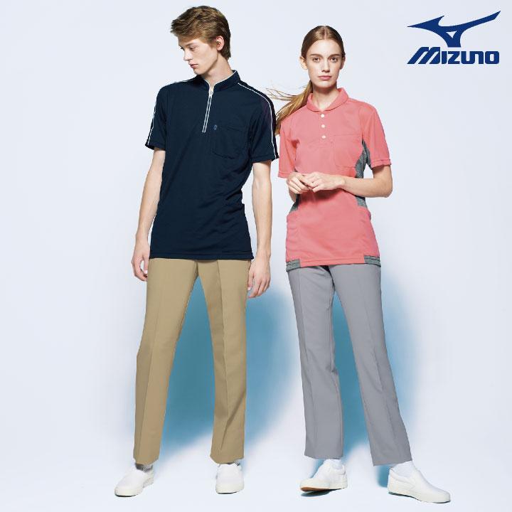 ニットシャツ ミズノ MIZUNO メディカル 男性 女性 兼用 吸汗速乾 ストレッチ チトセ 半袖ポロシャツ ネコポス ct-mz0170 | MIZUNO | 12