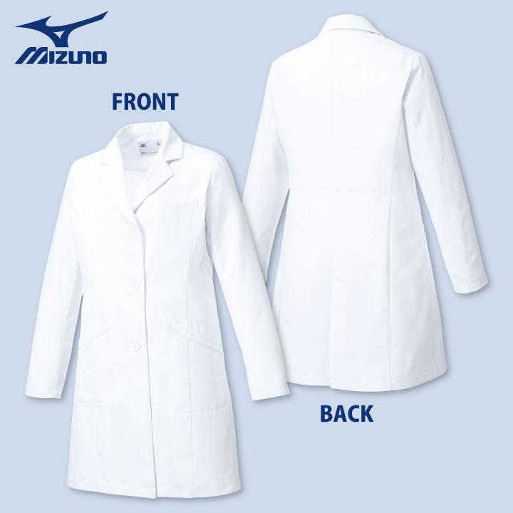ミズノ ドクターコート レディース MIZUNO シングル 白衣 医師 医療用 女性 チトセ 長袖 ct-mz0175 | MIZUNO | 07