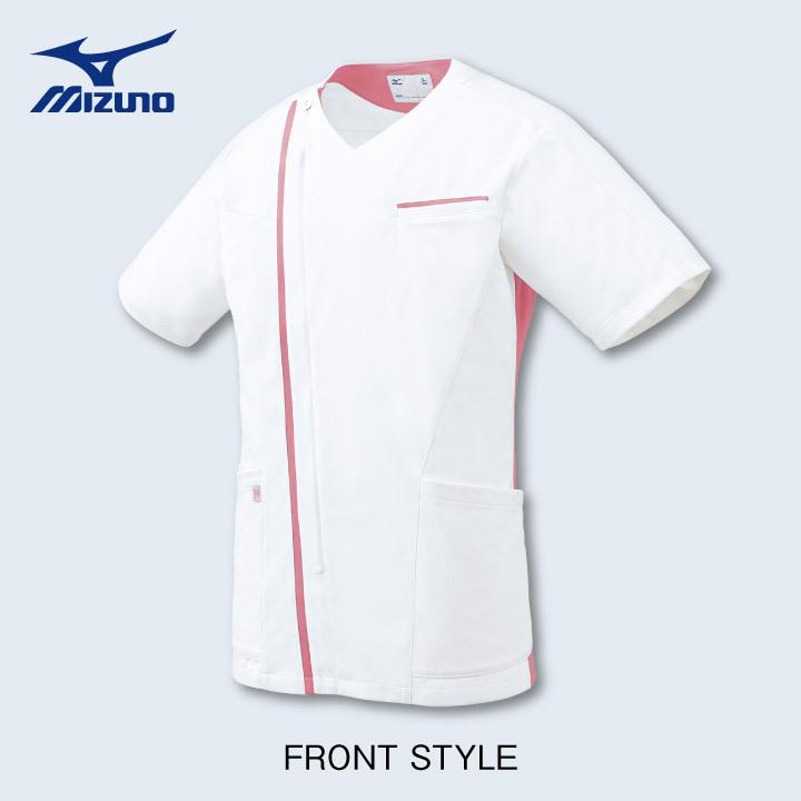 ミズノ メンズジャケット MIZUNO 透け防止 ストレッチ 白衣 病院 看護師 整骨院 整体師 介護士 男性 SSから5Lサイズ チトセ スクラブ 半袖 ct-mz0237 | MIZUNO | 07