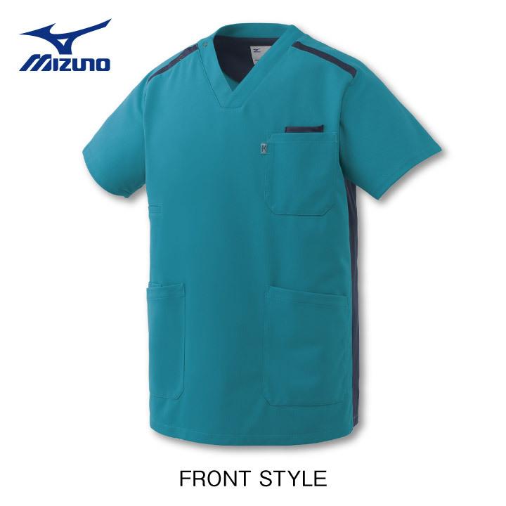 ミズノ スクラブ MIZUNO 透け防止 ストレッチ 白衣 医療用 病院 看護師 ナース 整骨院 整体師 リハビリ 介護士 男性 女性 ユニセックス 半袖 ct-mz0240 爆買 | チトセ | 07