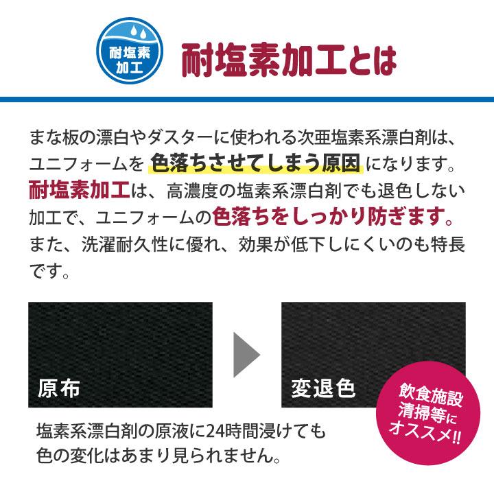 エプロン T-7826 arbe アルベ CHITOSE チトセ 耐塩素加工で飲食店や清掃業に最適！ 厨房服 レストラン カフェ 居酒屋 飲食店 サービス [ネコポス] ct-t7826｜worktk｜03