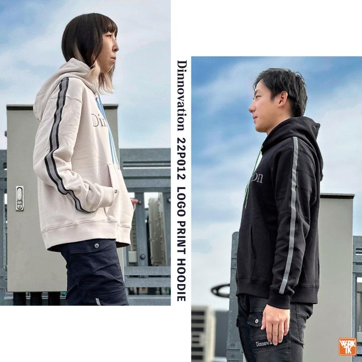 ディノベーション パーカー 秋冬 綿100% 裏起毛 作業着 カジュアル おしゃれ スウェット トレーナー メンズ レディース Dinnovation 長袖 (即日出荷) da-22p012 |  | 10