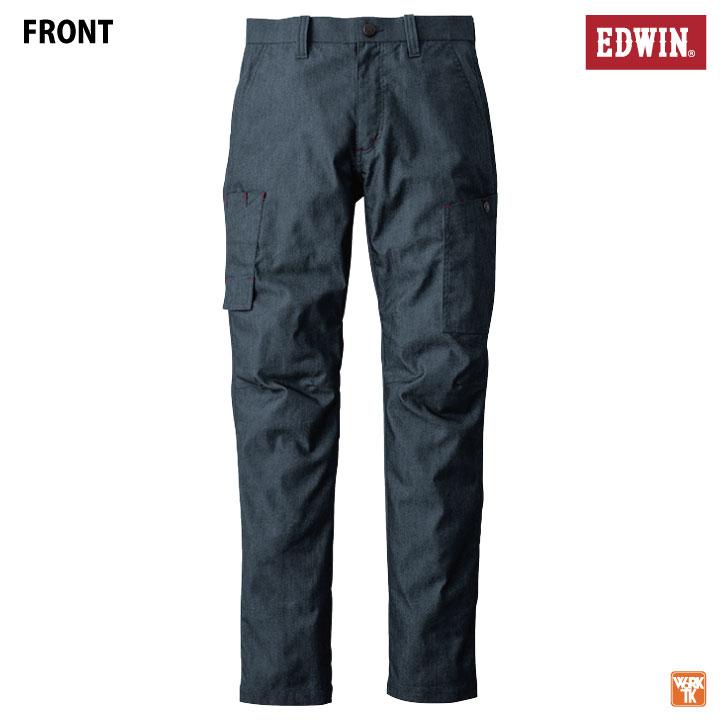 EDWIN（エドウィン） ワークパンツ テーパード カーゴ 春夏 秋冬