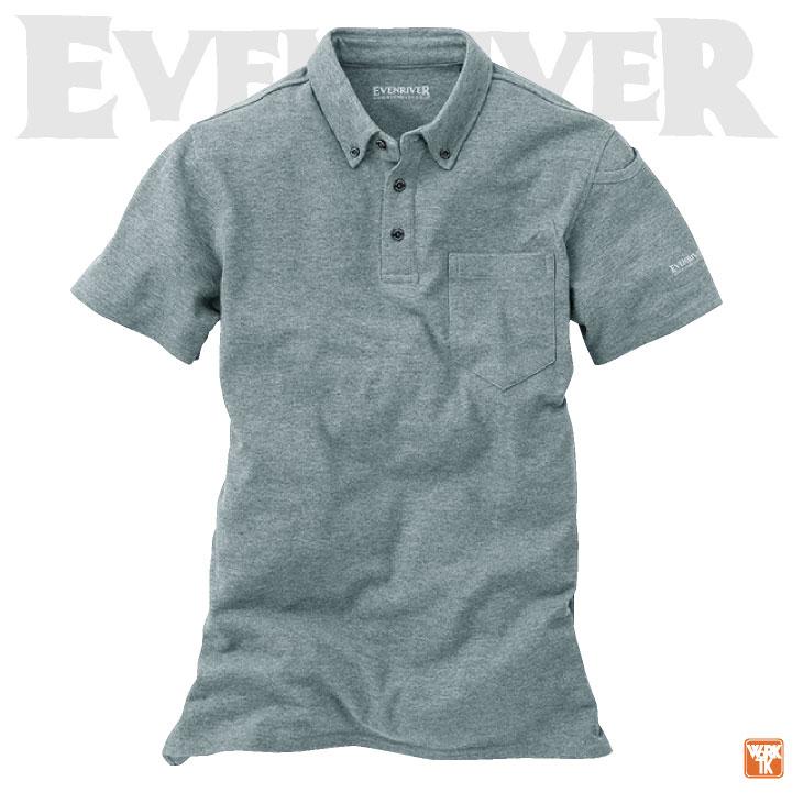 (特価2,820円→1,960円送料込)イーブンリバー ポロシャツ NR416 半袖 吸汗速乾 インナー 作業服 作業着 春夏 秋冬 ネコポス (即日出荷) er-nr416 | EVENRIVER | 02