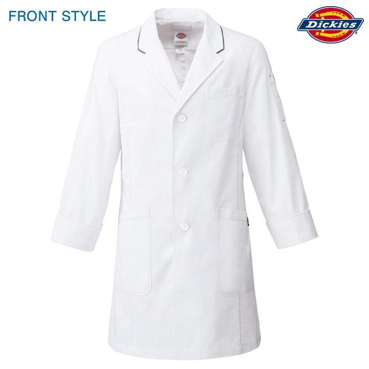 ディッキーズ ドクターコート メンズ 白衣 医療用 病院 クリニック 歯科衛生士 薬剤師 薬局 動物病院 獣医 医師 研究室 Dickies フォーク 長袖 fo-1538pp | Dickies | 08