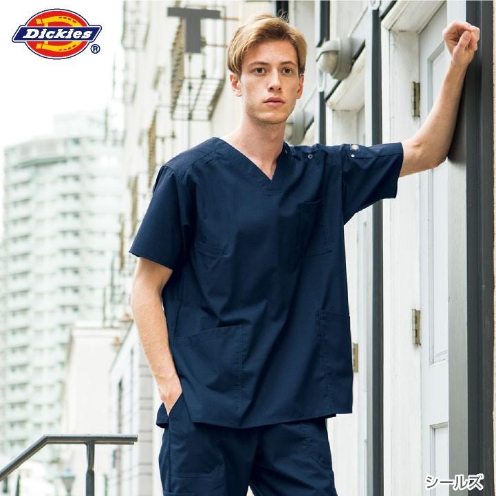 ディッキーズ スクラブ 白衣 手術衣 医療用 看護師 病院 クリニック 獣医 動物病院 整骨院 リハビリ 介護 メンズ レディース Dickies フォーク 半袖 fo-7045sc | Dickies | 12