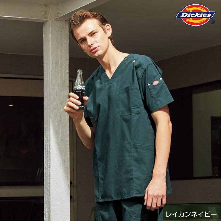 ディッキーズ スクラブ 白衣 手術衣 医療用 看護師 病院 クリニック 獣医 動物病院 整骨院 リハビリ 介護 メンズ レディース Dickies フォーク 半袖 fo-7045sc | Dickies | 13