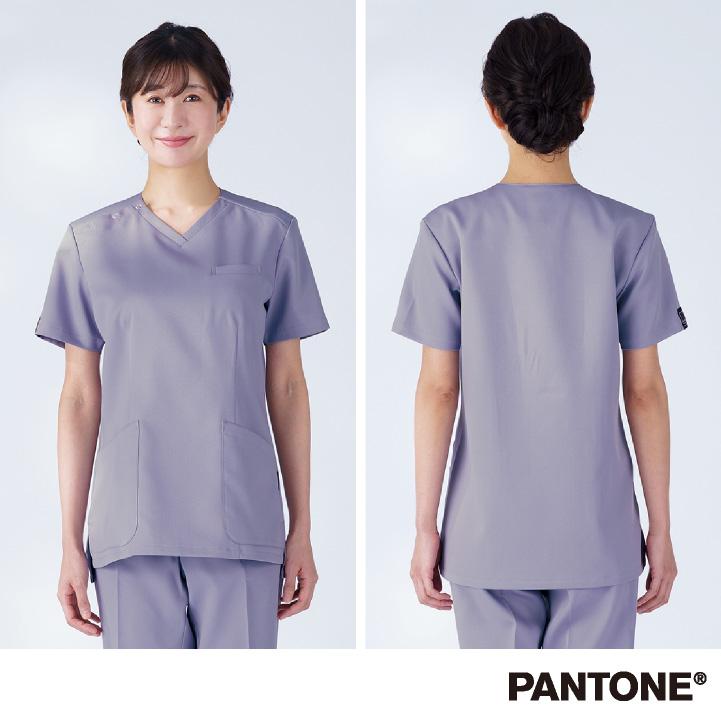 【新品】Lサイズ　医療用 スクラブ 上下セット FOLK PANTONE 未開封 ST7000 スクラブ上下セット（PANTONE）｜医療用白衣・介護ユニフォーム